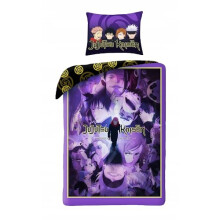 Halantex JUJUTSU KAISEN Shibuya Incident Bed Set – Megumi Fushiguro Yuji Itadori – Duvet Cover 140 x 200 cm with Pillowcase 70 x 90 cm –