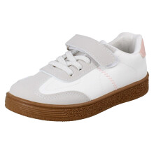 (White, UK 7 Infant) Girls Spot On Casual Trainers H2697