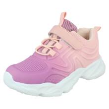 (Pink, UK 11 Child) Girls Spot On Chunky Trainers H2652