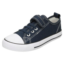 (Navy, UK 1 Child) Girls Spot On Flat Casual Pumps