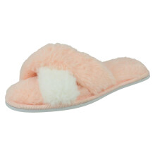 (Pink, UK 12 Child) Girls Spot On Fluffy Mule Slippers X2122