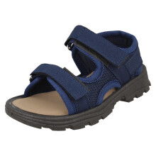 (Navy, UK 11 Child) Boys Spot On Adjustable Sandals N0073