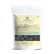 SAMYAM Food Grade Activated Charcoal Powder from Coconut Shells, 1Kg (2.2 lb) | Detox, Teeth Whitening, Soap Making