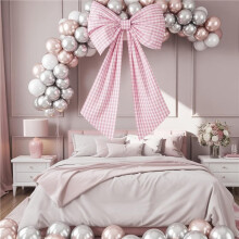 Lazo para Colgar, Decoración de Pared Moderna Estilo Coqueta, Regalo Rosa