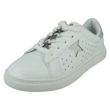 (White, UK 12 Child) Girls Pineapple Casual Trainers H2646