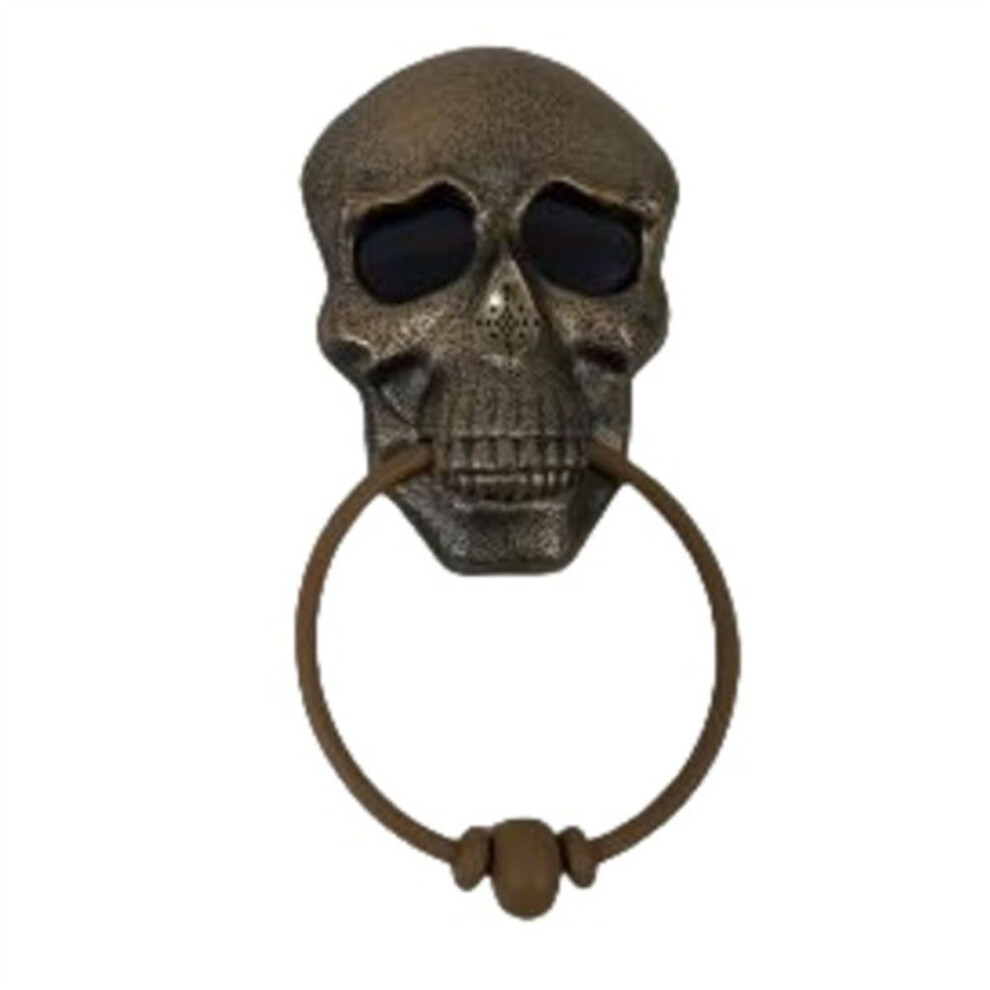 Halloween Door Bell Skull Haunted Doorbell With Sound Light-Up Eyeball Scary Props For Front A 8040994503455