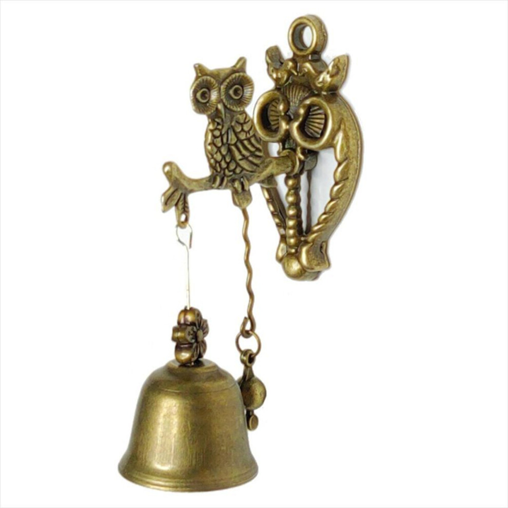Animal Door Bells Metal Iron Wind Chime Wall Hangings Owl Shapes Vinta 6212985758539