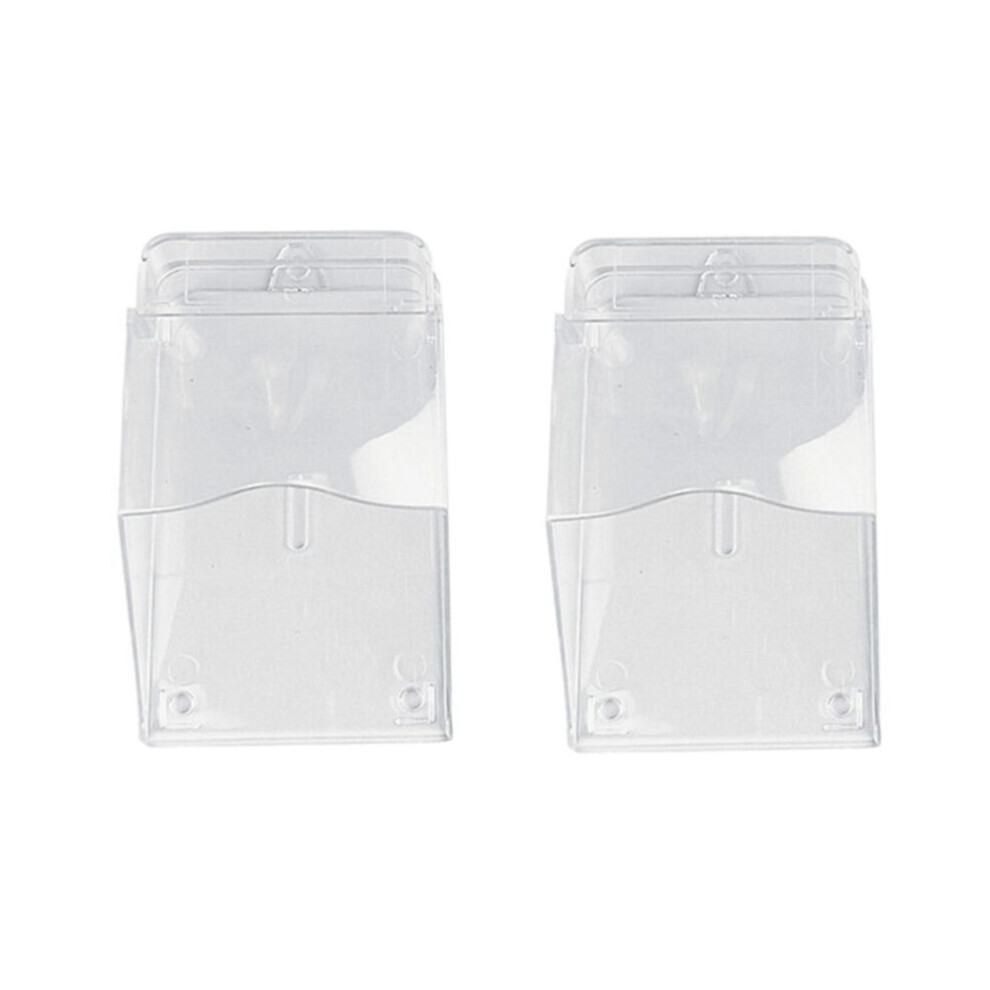 Access Control Rain Cover Doorbell Transparent Protective Box Outdoor Sun Protection Thickened Waterproof 2Pc 3234029285941