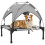 PawHut Cama Perros Elevada Gris 76 x 61 x 69.5 cm 1