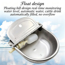 Stainless Pipe Water Trough Bowl Auto Drinking for Dog Horse Chicken Auto Fill