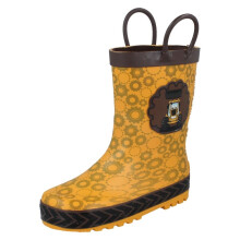 (Yellow, UK 12 Child) Boys JCB Wellington Boots Wade JNR
