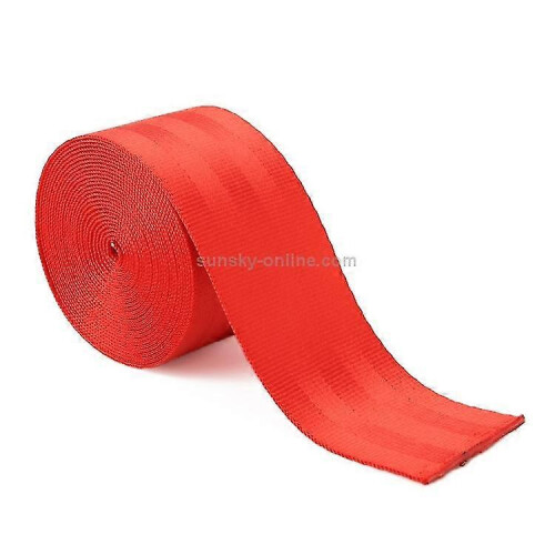 (Red) Aangepaste polyester autogordel, racegordel, lengte: 3,6 m 1