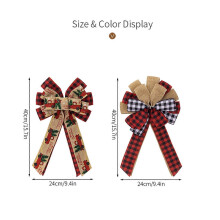 (Type A) Elegant Christmas Bowknot Decors Colorful Christmas Bowknot Charm Set Multifunctional for Gift Wrapping and Decors