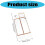 Set of 12 Delicate Gift Wrapping Boxes Stylish Rectangular Clear Gift Boxes with Gold Frame for Celebration Multicolor 2