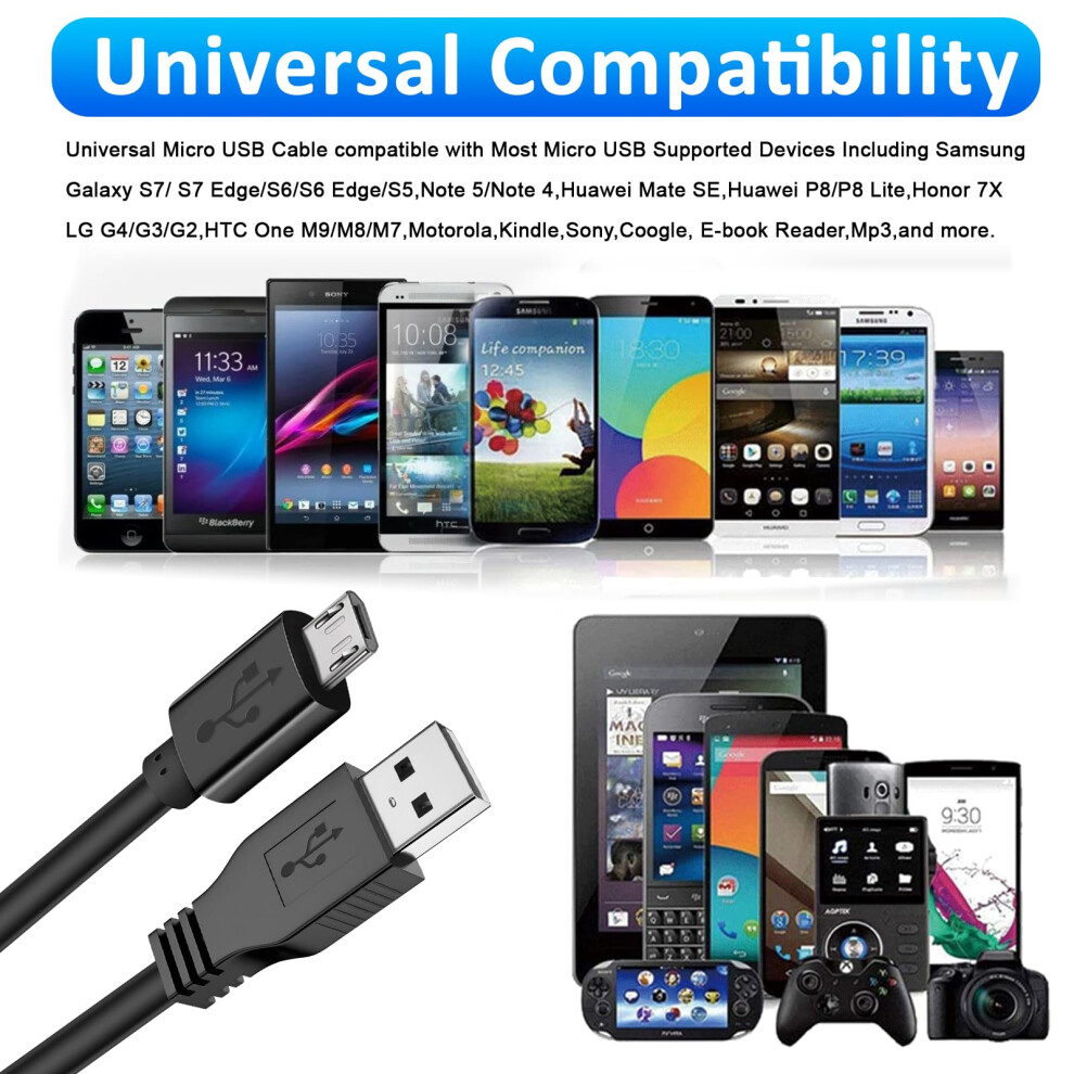 Usb Charger Cable For Ps4 Controller,Work For Sony Playstation 4/ Ps4 Slim/ Ps4 Pro/Xbox One (6Ft/1.8M) 5007761705736