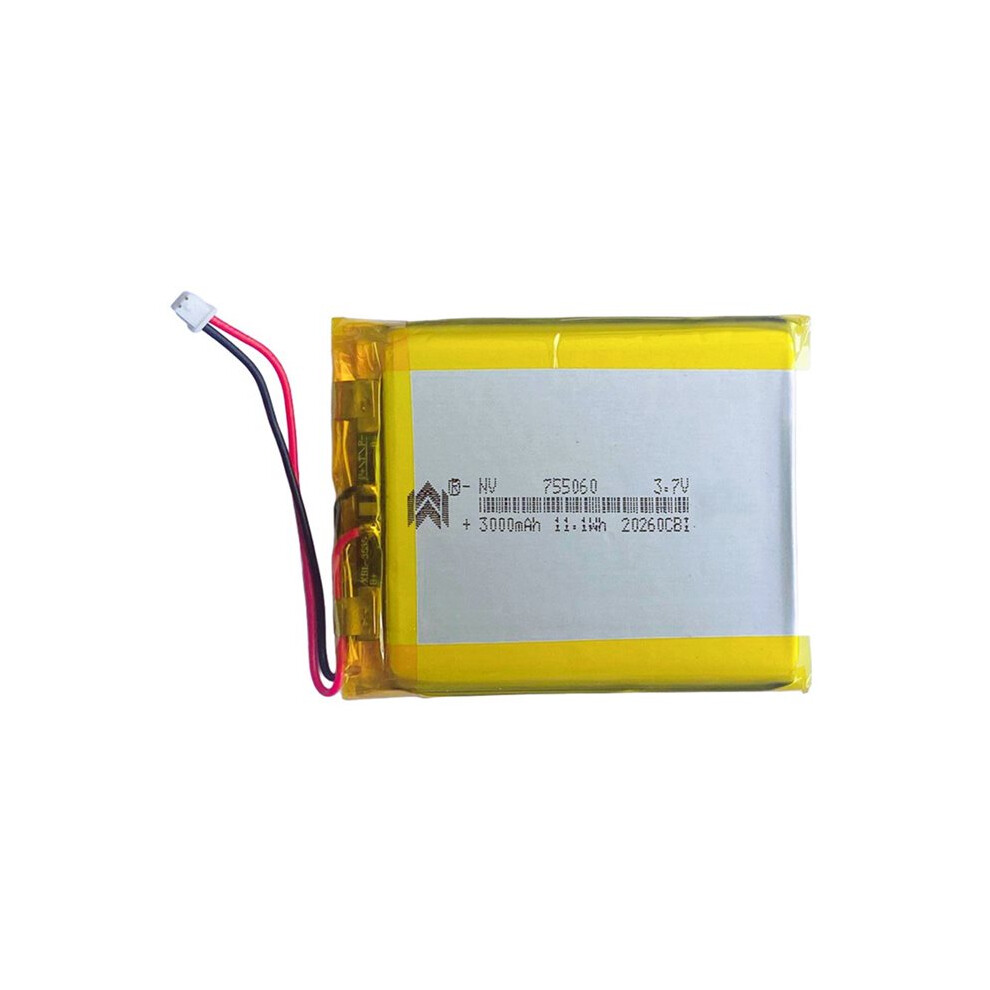 3.7V 3000Mah Lipo Battery Rechargeable 1S 755060 Lithium Polymer Battery For Wio Tracker L1, Meshnology N37 4713555275590