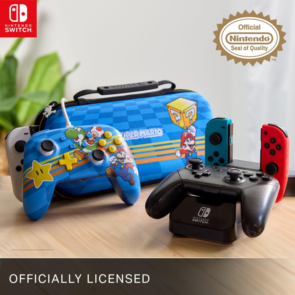 Powera Enhanced Wired Controller For Nintendo Switch And Oled Model, Advance Gaming Buttons, 3.5Mm Stereo Jack And Anti-Friction Rings, Officially Li 5008024707344
