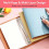 2Pcs 100 Envelopes Money Saving Challenge, Money Saving Binder,Budget Binder with Cash Envelopes 5