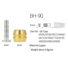 100Pcs Bicycle Brake Olive Brass Connecting Insert Kit for BH90 Hydraulic Disc Brake Hose,1