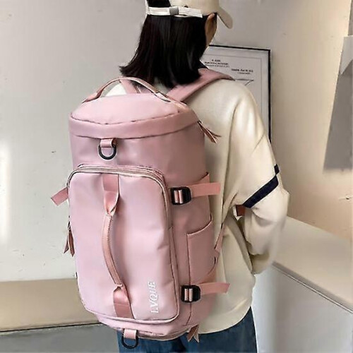 (pink) Τσάντα ταξιδιού ανθεκτική στη φθορά, μεγάλης χωρητικότητας, αδιάβρ 1
