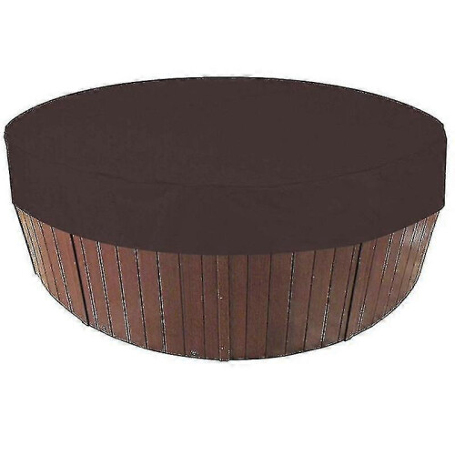 (210x30cm, Coffee) Εξωτερικό στρογγυλό κάλυμμα υδρομασάζ αδιάβροχο κάλυμμα υδρομασ 2