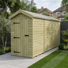4 x 15 Apex Shed (Single Door, No Windows)