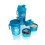 SmartShake Original Multi-Storage Shaker Bottle 600ml - Neon Blue, Plastic 2