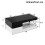 (Black,White) Table basse moderne,LED ambiante,contrôle app/Bluetooth,plateau en verre,finition laquée,salon 3