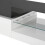(Black,White) Table basse moderne,LED ambiante,contrôle app/Bluetooth,plateau en verre,finition laquée,salon 9