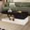 (Black,White) Table basse moderne,LED ambiante,contrôle app/Bluetooth,plateau en verre,finition laquée,salon 10
