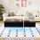 (Black) Table basse laquée, imitation marbre,, salon, LED pilotée par app 6