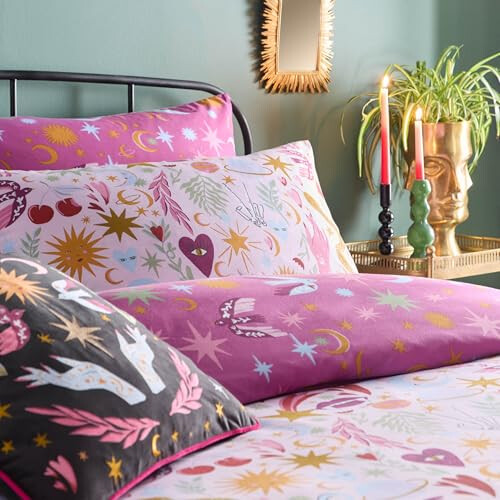 furn. Enchanted Duvet Cover Set (Pink - Single) 1