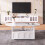 Table basse en forme de nuage avec tiroirs et niches de rangement 2