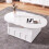 Table basse en forme de nuage avec tiroirs et niches de rangement 5