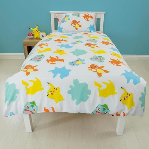 Pokémon Pokemon 'Action' Single Duvet Set - Large Print Design 2