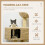 PawHut PawHut Multi-Level Cat Tree with Scratching Post Condo Bed Ramp, 95cm, Beige 4