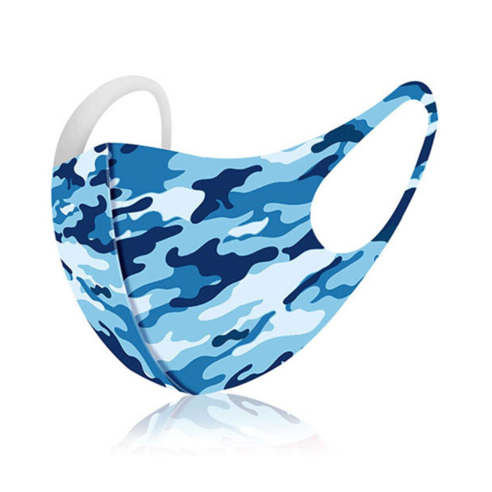 Aquarius Termin8 Kids Blue Camouflage Face Mask Reusable Lightweight Breathable Mask