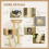 PawHut PawHut Multi-Level Cat Tree with Scratching Post Condo Bed Ramp, 95cm, Beige 6