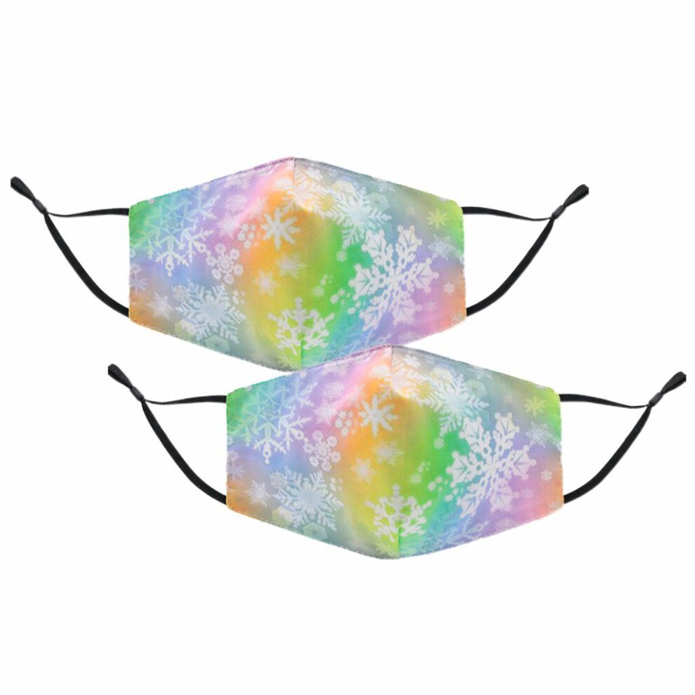 Aquarius 2Pk Termin8 Printed Pattern, Lightweight Breathable, Christmas Design Face Mask