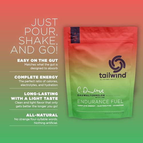 Tailwind Nutrition Endurance Fuel 30 Dewaultermelon - 850g 1
