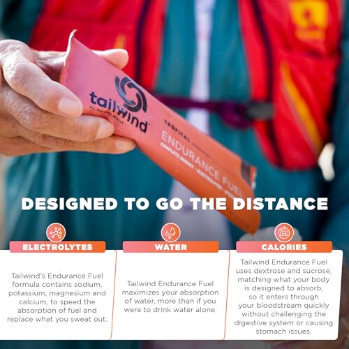 Tailwind Nutrition Endurance Fuel 50 Serving Tropical Flavour - Caffeinated 2