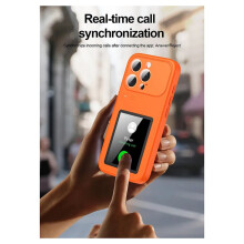 Dynamic Phone Case Photo Transfer Video Playback Touch Screen Multifunctional Phone Cover for 16Pro Black