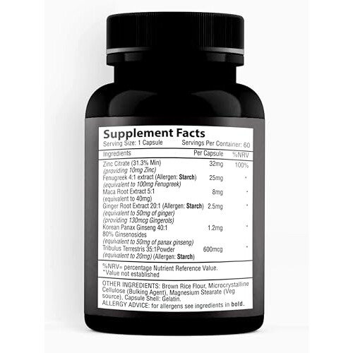 TESTOSIL Testosterone Booster Capsules, Dual Patented Formula, 60 Capsules 2