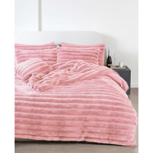 Artistic Fashionista Limited Luxurious Chunky Ribbed Cord Teddy Bear Duvet Cover Sets Super Soft Fluffy Cuddly Faux Fur Thermal Sherpa Fleece Quilt