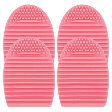 Envie Silicone Egg Sponge Scrubber Make-Up Brush Cleaner - Pink 4pk