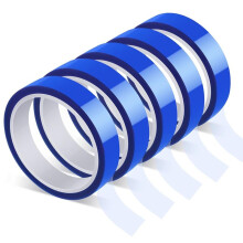 5 Rolls Heat Resistant Tape 20mm X 30m (98ft) Sublimation Tape , Heat Transfer Tape for Sublimation Printer Electronic