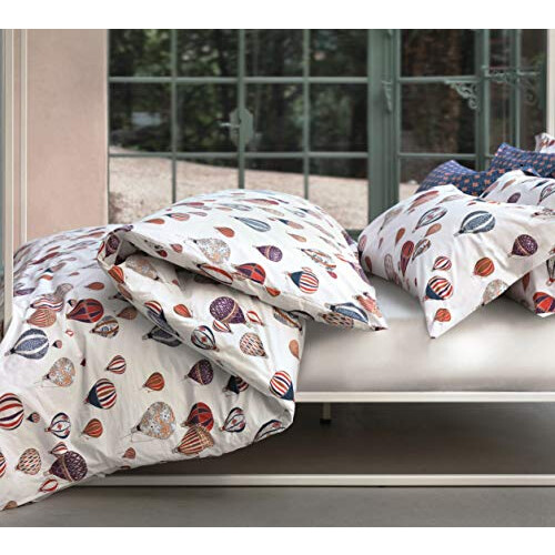 Gabel Duvet Cover Set, White, Single 1
