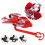 MARVEL Spider-Man Red windmill for bicycle handlebars, scooters, for children (A) 4