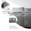 Good Nite King Size Duvet Bedding Cover Sets with 2pcs Pillowcases Soft Microfibre Polyester（Dark Grey） 2