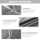 Good Nite King Size Duvet Bedding Cover Sets with 2pcs Pillowcases Soft Microfibre Polyester（Dark Grey） 3